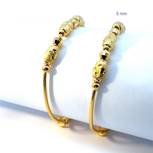 Load image into Gallery viewer, One Pair of 24K Solid Yellow Gold Baby bangles 8.2 Grams

