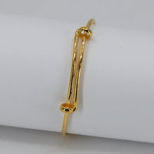Load image into Gallery viewer, 24K Pure Yellow Gold Baby BB Simple Bangle 3.9 Grams Adjustable
