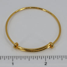 Load image into Gallery viewer, 24K Pure Yellow Gold Baby BB Simple Bangle 3.9 Grams Adjustable
