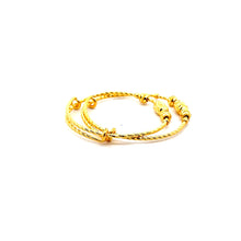 Load image into Gallery viewer, One Pair of 24K Solid Yellow Gold Baby bangles 8.8 Grams
