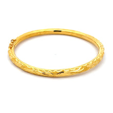Load image into Gallery viewer, 24K Solid Yellow Gold Design Bangle 18.7 Grams
