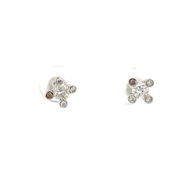 Load image into Gallery viewer, 18K Solid White Gold Diamond Stud Earrings D0.45 CT

