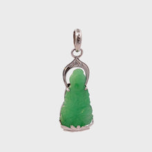 Load and play video in Gallery viewer, 18K Solid White Gold Jade Guan Yin 觀音 Pendant 4.5 Grams
