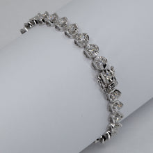 Load image into Gallery viewer, 18K Solid White Gold Diamond Bracelet D2.43 CT
