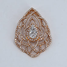 Load image into Gallery viewer, 18K Rose Gold Diamond Pendant D1.34 ct
