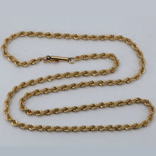 Load image into Gallery viewer, 14K Solid Yellow Gold Rope Chain 18&quot; 15.3 Grams
