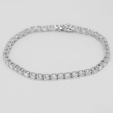 Load image into Gallery viewer, 18K Solid White Gold Diamond Tennis Bracelet D3.61 CT
