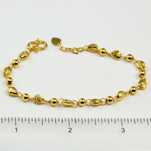 Load image into Gallery viewer, 24K Solid Yellow Gold Bead Design Bracelet 6.8 Grams
