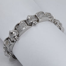 Load image into Gallery viewer, 14K Solid White Gold Diamond Men Bracelet D7.60CT
