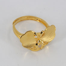 Load image into Gallery viewer, 24K Solid Yellow Gold Women Butterfly Ring Band 6.0 Grams
