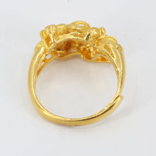 Load image into Gallery viewer, 24K Solid Yellow Gold Dragon Adjustable Ring 6.6 Grams
