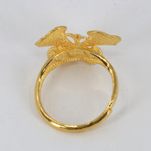 Load image into Gallery viewer, 24K Solid Yellow Gold Women Butterfly Ring Band 6.0 Grams

