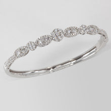 Load image into Gallery viewer, 18K Solid White Gold Diamond Bangle 2.38 CT
