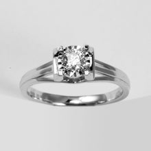 Load image into Gallery viewer, 18K White Gold Women Diamond Ring D0.186CT
