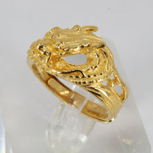 Load image into Gallery viewer, 24K Solid Yellow Gold Men Women Dragon Ring Band 11.3 Grams
