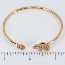 Load image into Gallery viewer, 18K Rose Gold Diamond Bumble Bee Bangle D0.83CT
