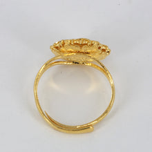 Load image into Gallery viewer, 24K Solid Yellow Gold Women Design Ring Band 5.2 Grams
