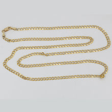 Load image into Gallery viewer, 14K Solid Yellow Gold Stone Cut Cuban Link Chain 24&quot; 7.2 Grams
