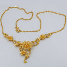 Load image into Gallery viewer, 24K Solid Yellow Gold Wedding Flower Chain 18.4 Grams
