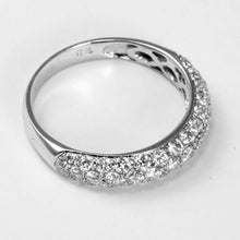 Load image into Gallery viewer, 18K White Gold Women Diamond Band Ring D1.18CT
