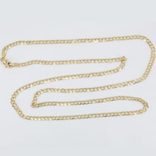 Load image into Gallery viewer, 14K Solid Yellow Gold Flat Cuban Link Chain 24&quot; 7.3 Grams
