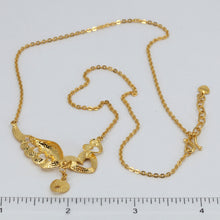 Load image into Gallery viewer, 24K Solid Yellow Gold Hearts Chain 10.9 Grams
