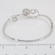 Load image into Gallery viewer, 18K Solid White Gold Diamond Bangle 0.52 CT
