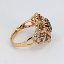 Load image into Gallery viewer, 18K Rose Gold Diamond Cocktail Ring 1.32 CT
