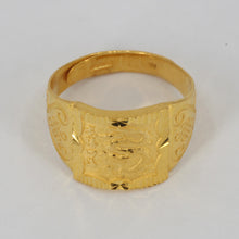 Load image into Gallery viewer, 24K Solid Yellow Gold Men Dragon Adjustable Ring Band 8.9 Grams

