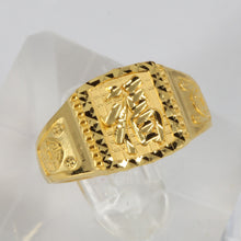 Load image into Gallery viewer, 24K Solid Yellow Gold Men Blessing Adjustable Ring Band 7.2 Grams
