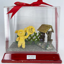 將圖片載入圖庫檢視器 24K Solid Yellow Gold Pig Boar Blessing Ornament Figurine 2 1/4" x 2 1/4"