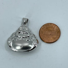 Load image into Gallery viewer, Platinum Buddha Hollow Pendant 8.1 Grams
