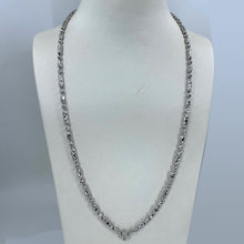 Load image into Gallery viewer, Platinum Barrel Link Chain 25.3 Grams 24&quot;
