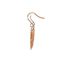 將圖片載入圖庫檢視器 18K Solid Rose Gold Filigree Dangle Earrings
