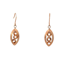 將圖片載入圖庫檢視器 18K Solid Rose Gold Filigree Dangle Earrings
