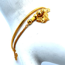 將圖片載入圖庫檢視器 24K Solid Yellow Gold Butterfly Two-in-One Bangle Bracelet 11.4 Grams
