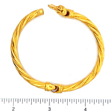 Load image into Gallery viewer, 24K Solid Yellow Gold Design Bangle 33 Grams
