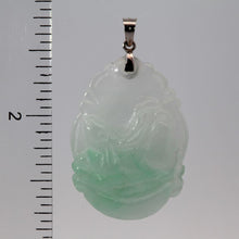 Load image into Gallery viewer, 14K Solid White Gold Jade Rabbit Pendant 7.4 Grams

