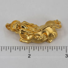 Load image into Gallery viewer, 24K Solid Yellow Gold 3D Pi Xiu Pi Yao 貔貅 Hollow Pendant 4.9 Grams
