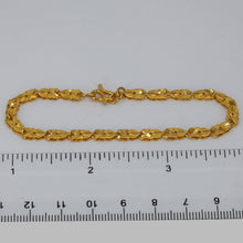 Load image into Gallery viewer, 24K Solid Yellow Gold Design Link Bracelet 6.1 Grams
