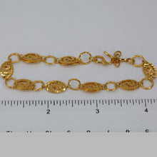 Load image into Gallery viewer, 24K Solid Yellow Gold Oval Design Adjustable Bracelet 8.1 Grams
