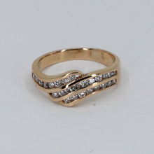 將圖片載入圖庫檢視器 18K Yellow Gold Women Diamond Design Ring D.0.60 CT
