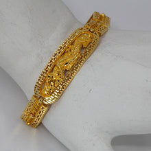 Load image into Gallery viewer, 24K Solid Yellow Gold Dragon Bracelet 20.5 Grams
