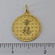 Load image into Gallery viewer, 24K Solid Yellow Gold Round Zodiac Rabbit Pendant 5.3 Grams

