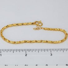 Load image into Gallery viewer, 24K Solid Yellow Gold Design Link Adjustable Bracelet 5.4 Grams
