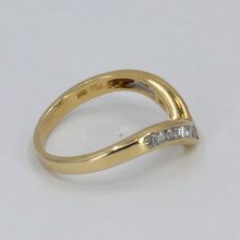 將圖片載入圖庫檢視器 18K Yellow Gold Women Diamond Design Ring D.0.39 CT
