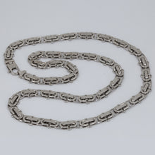 Load image into Gallery viewer, 14K Solid White Gold Design Link Chain 24&quot; 65.2 Grams
