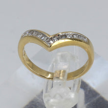 將圖片載入圖庫檢視器 18K Yellow Gold Women Diamond Design Ring D.0.39 CT
