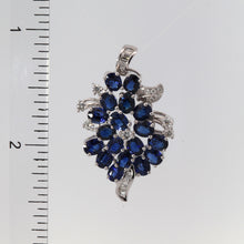 Load image into Gallery viewer, 18K White Gold Diamond Sapphire Pendant S5.61CT D0.45CT
