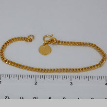 Load image into Gallery viewer, 24K Solid Yellow Gold Cuban Link Bracelet 9.7 Grams
